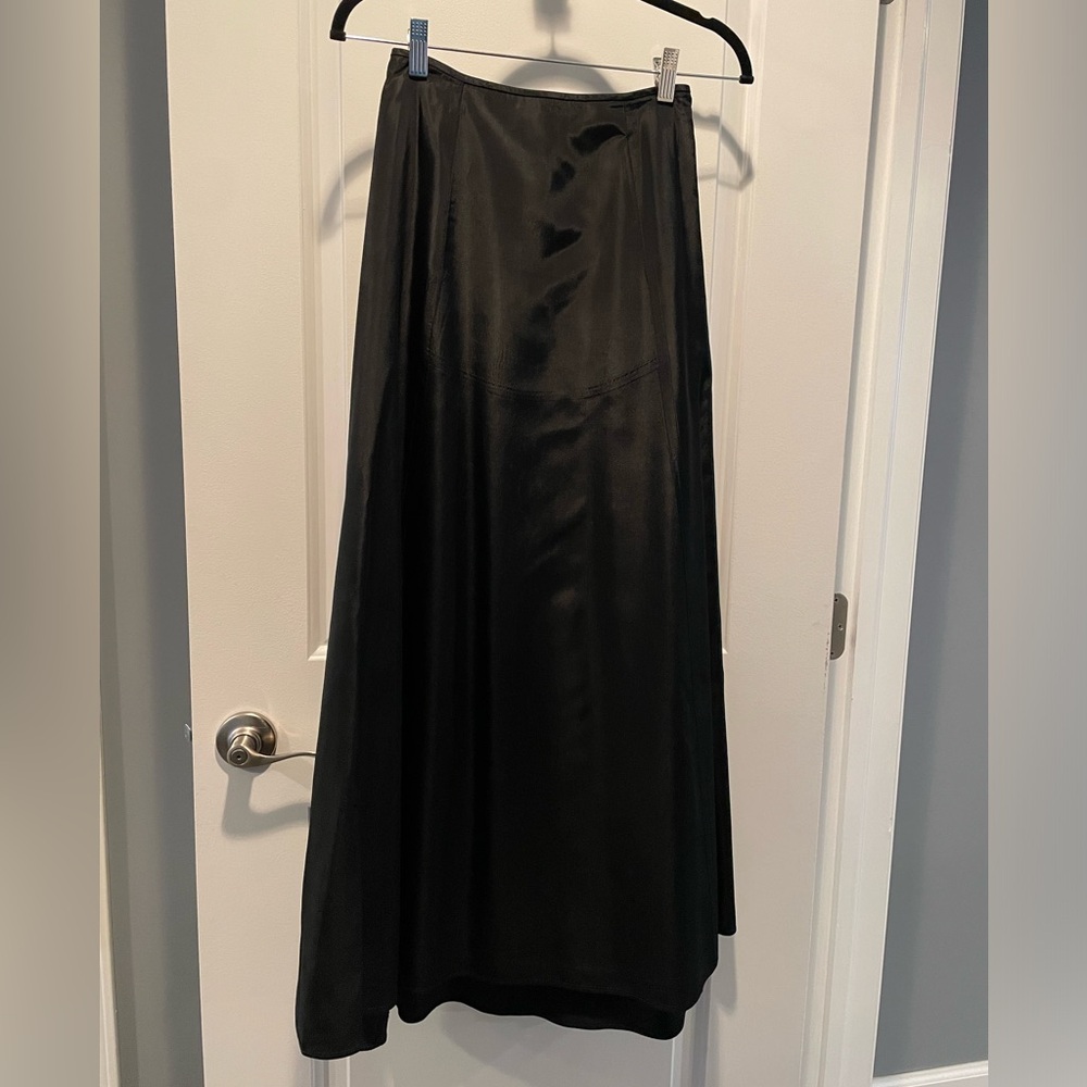 Vintage Scott McClintock Millennium 2000 BLACK Acetate MAXI SKIRT